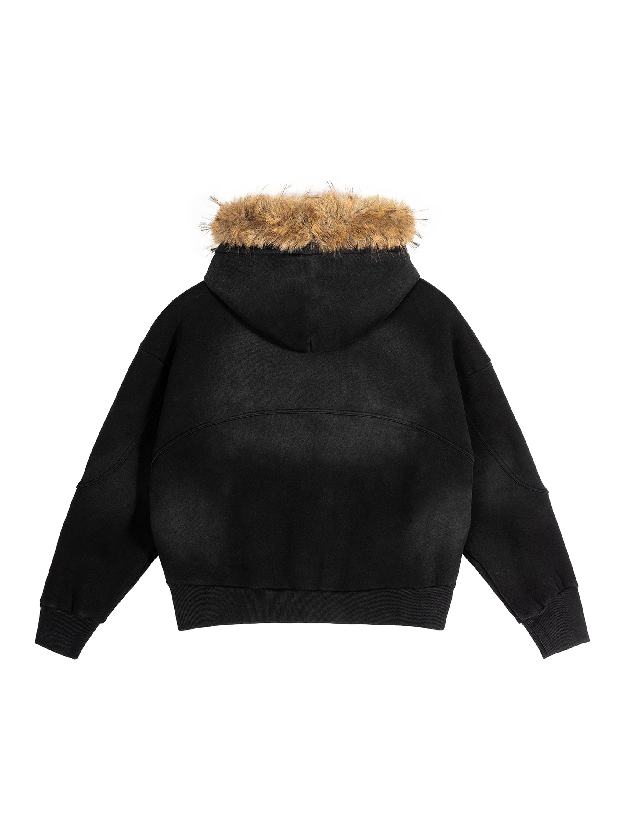 Sun Fade Fur Hoodie SAD
